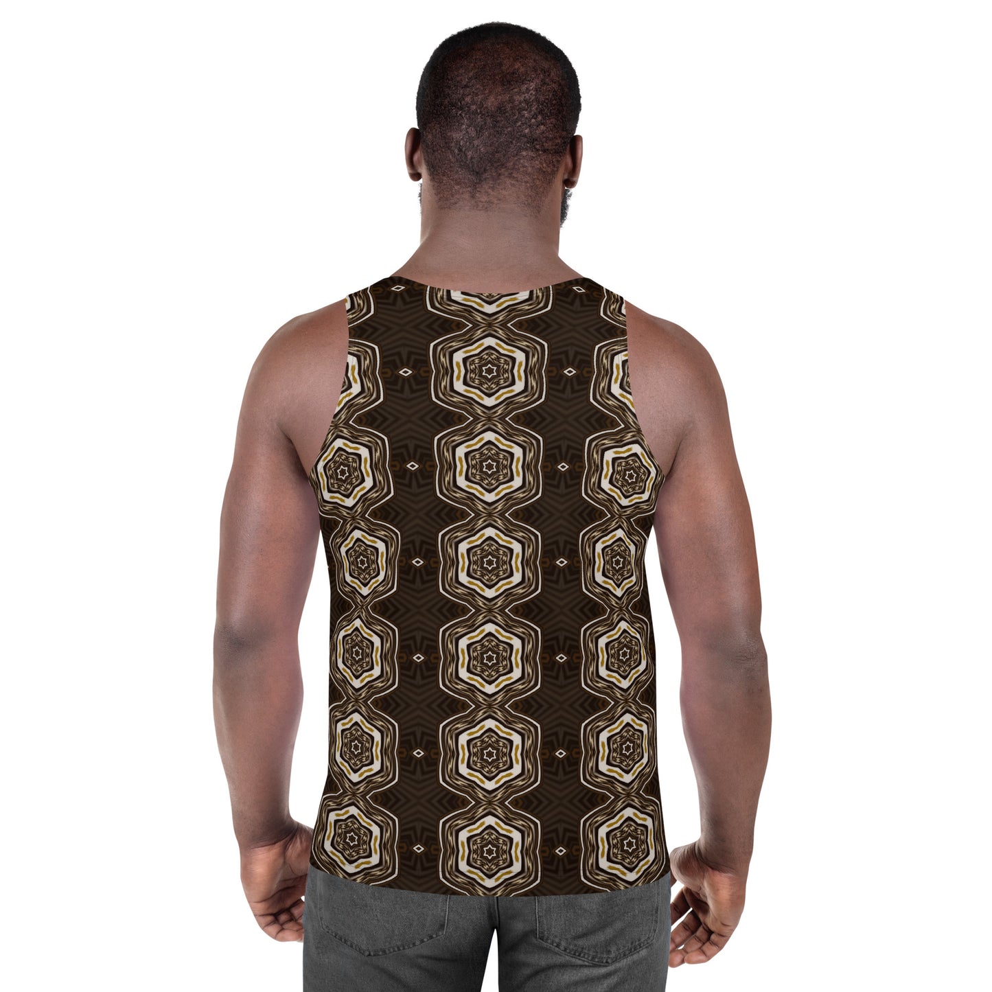 Wooden Fractal- Unisex Tank Top