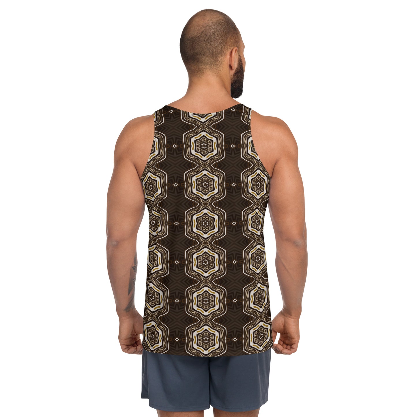 Wooden Fractal- Unisex Tank Top