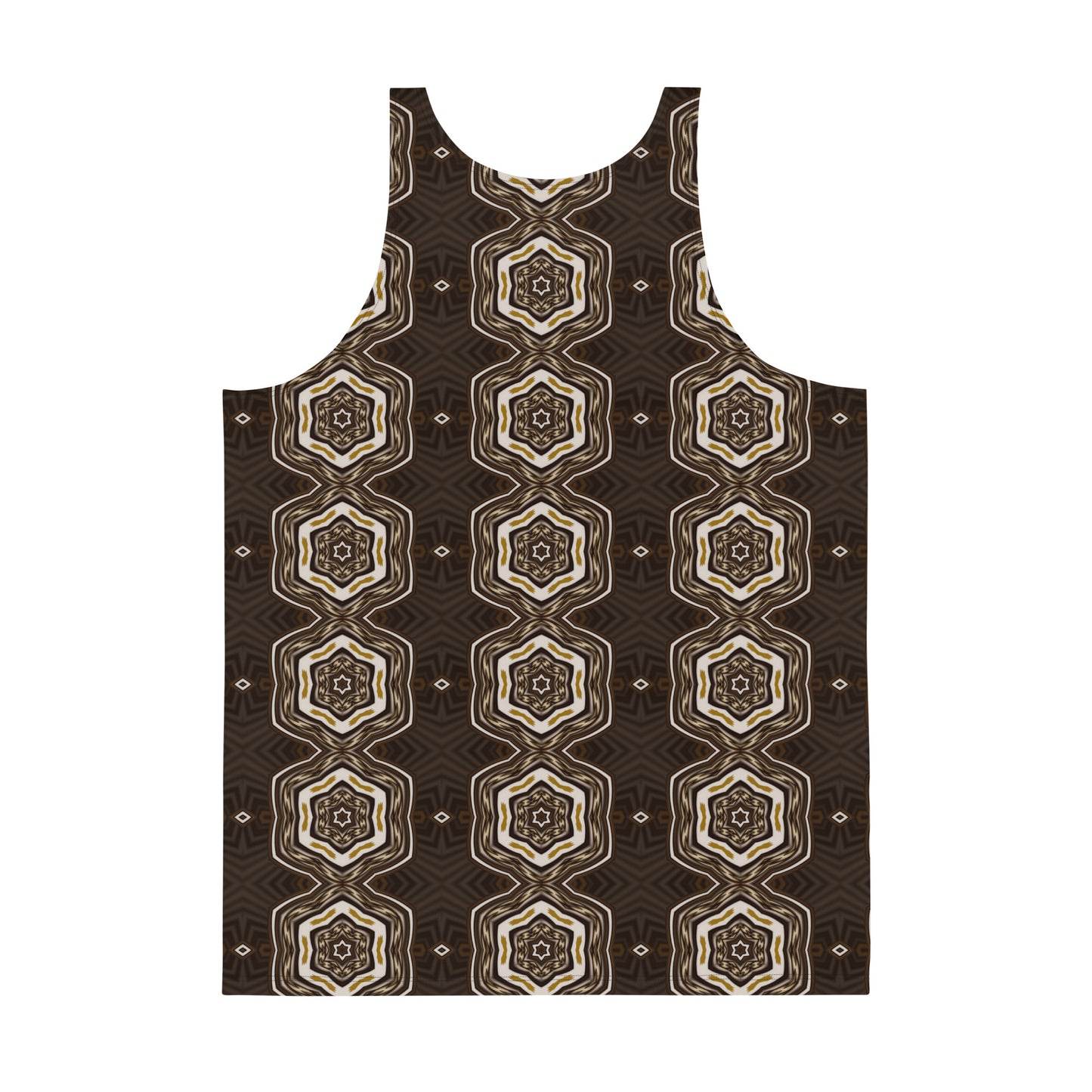 Wooden Fractal- Unisex Tank Top