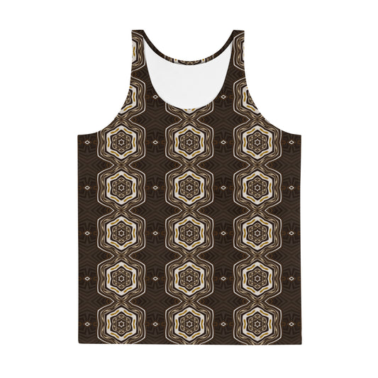 Wooden Fractal- Unisex Tank Top