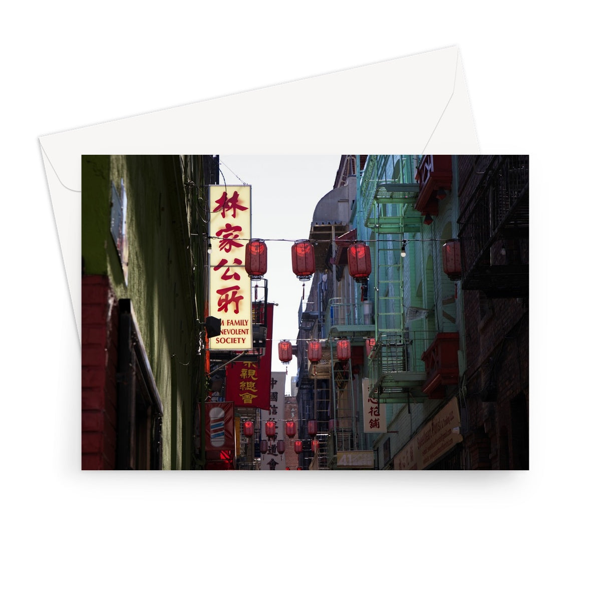 Paper Lanterns Greeting Card