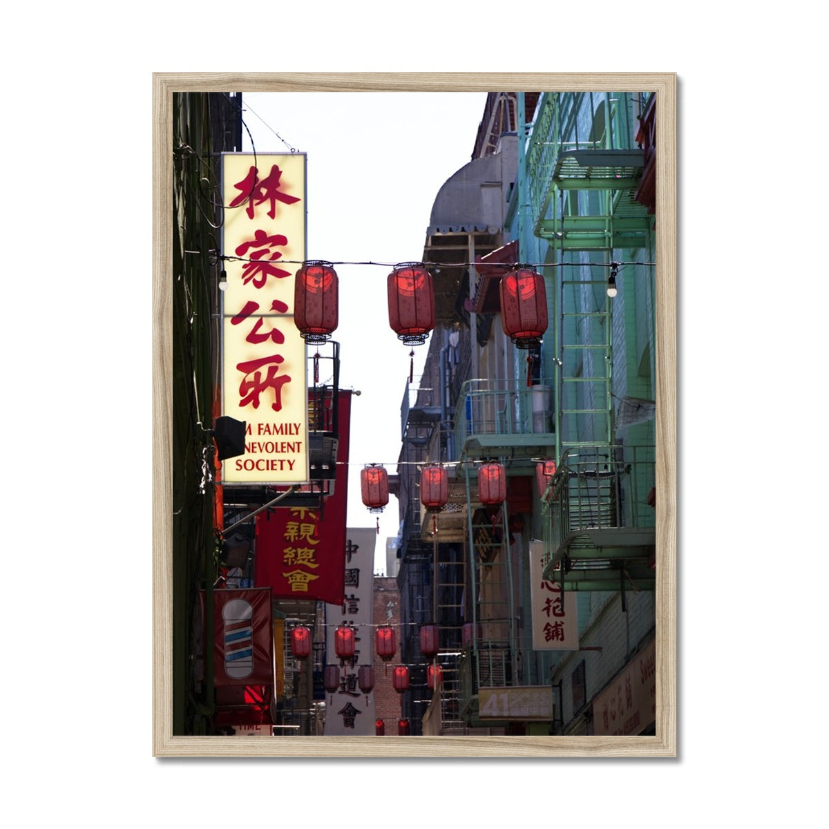 Paper Lanterns Framed Print