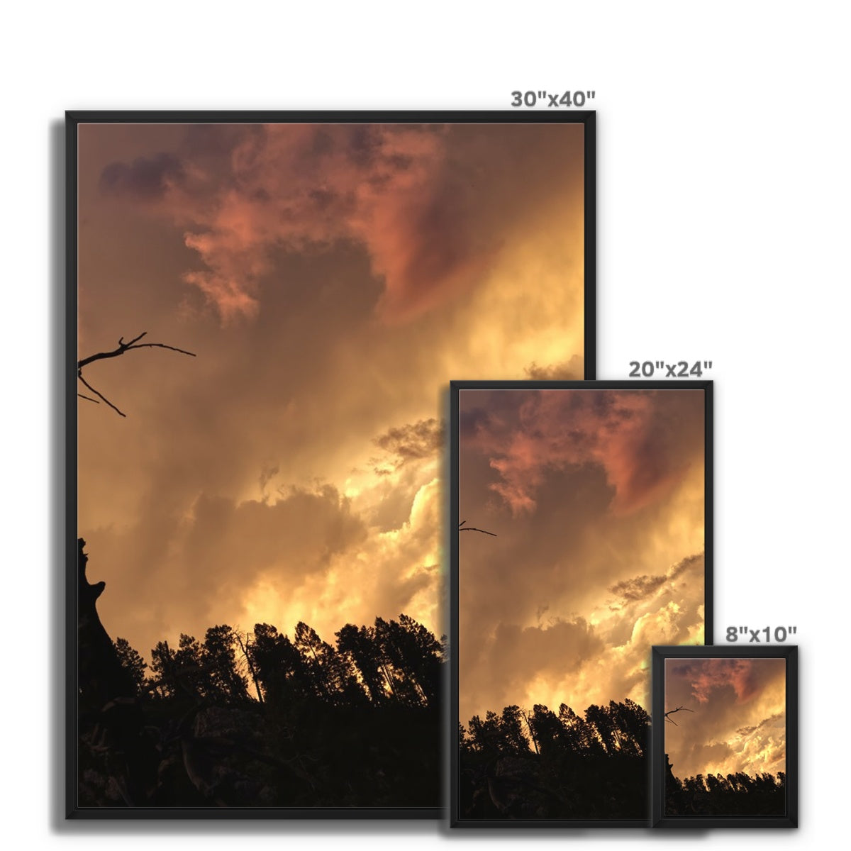 Tilted World Framed Canvas