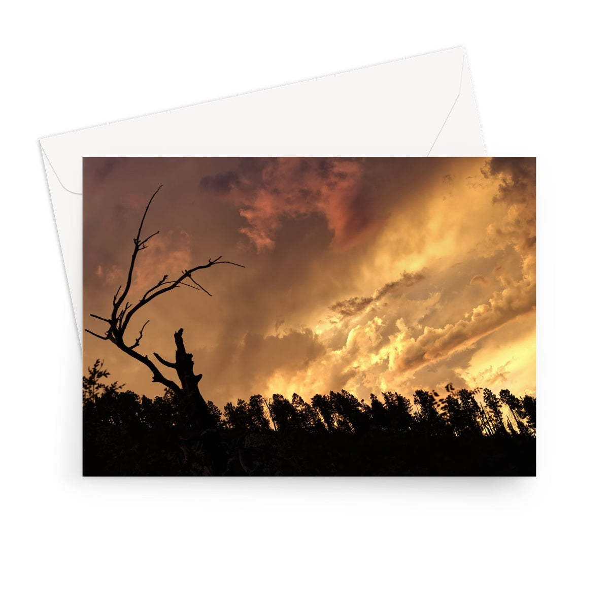 Tilted World Greeting Card