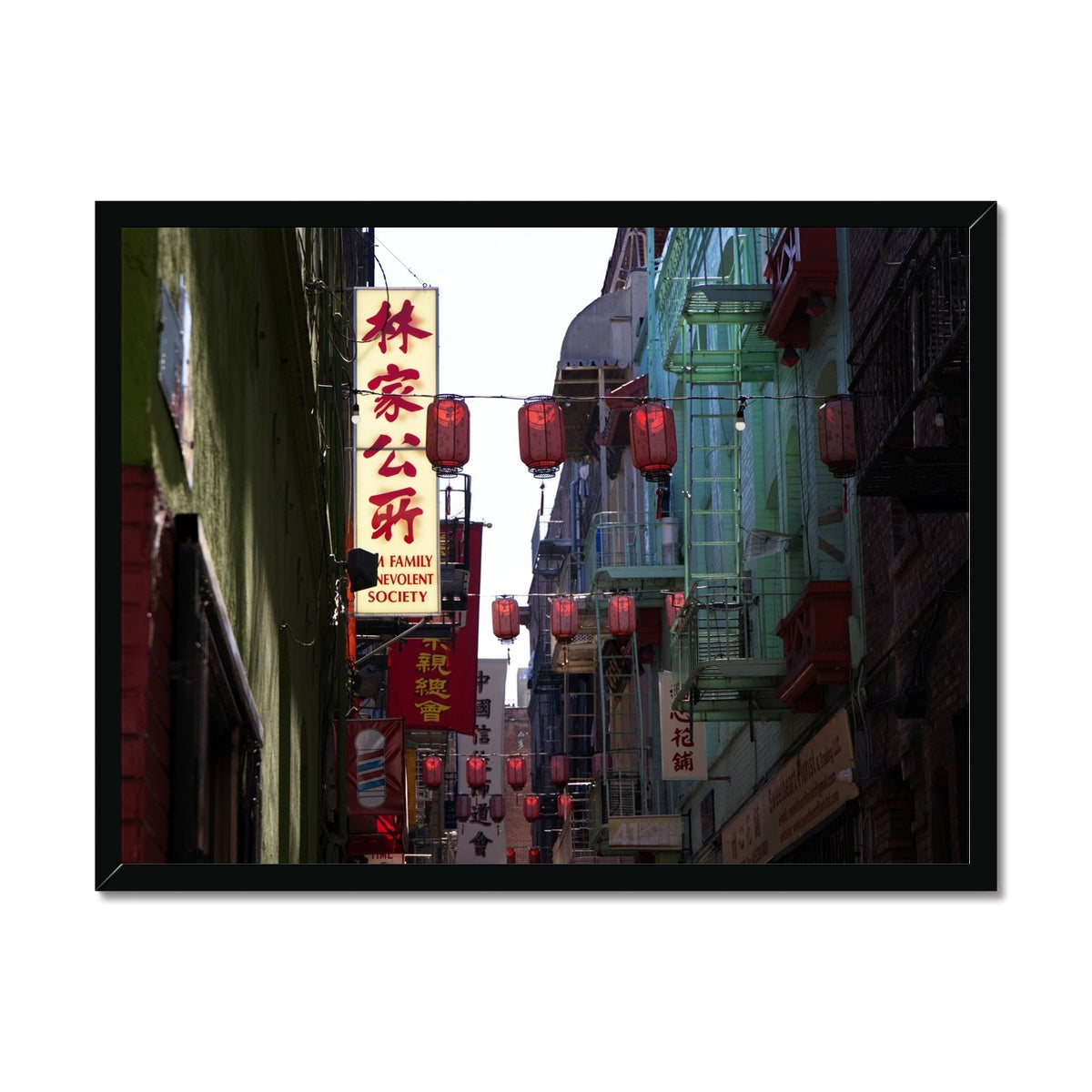 Paper Lanterns Framed Print