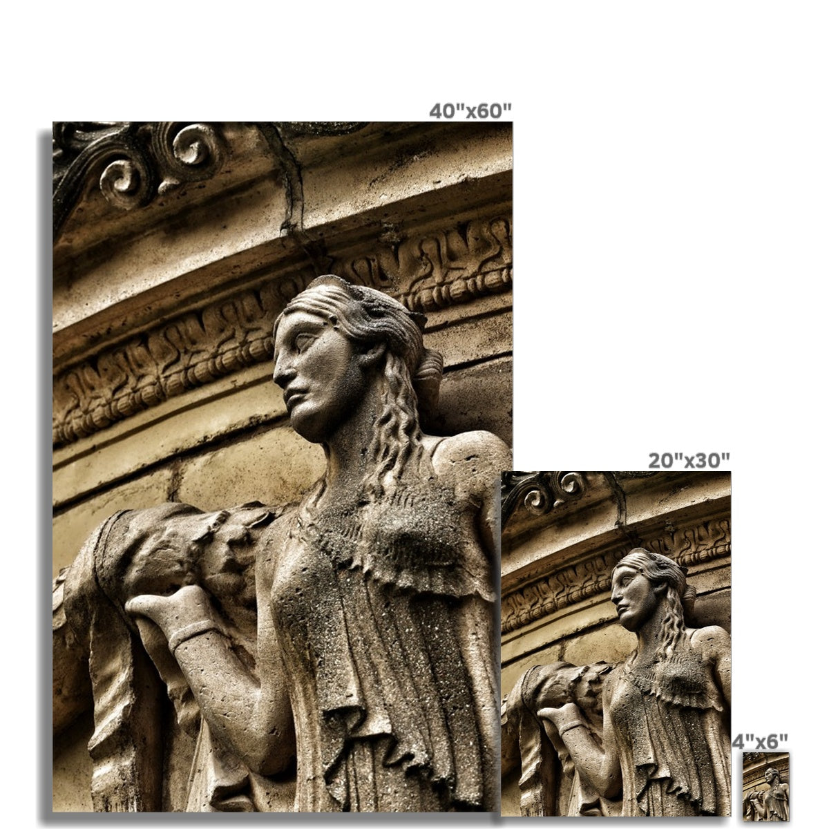 Woman In Stone Photo Art Print