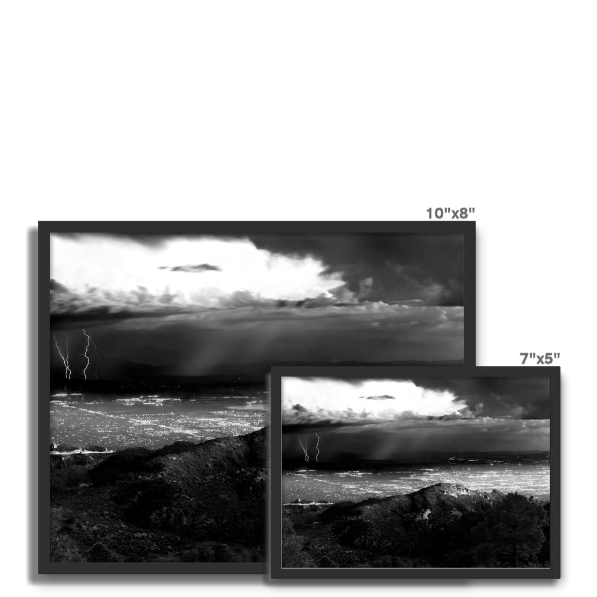 Storms Over Tucson Framed Photo Tile