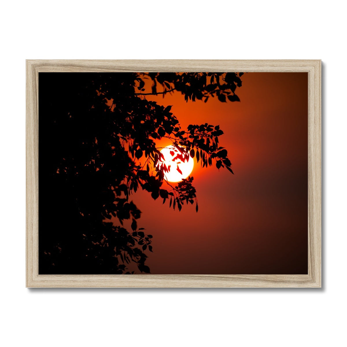 Fuoco Nel Cielo Framed Print