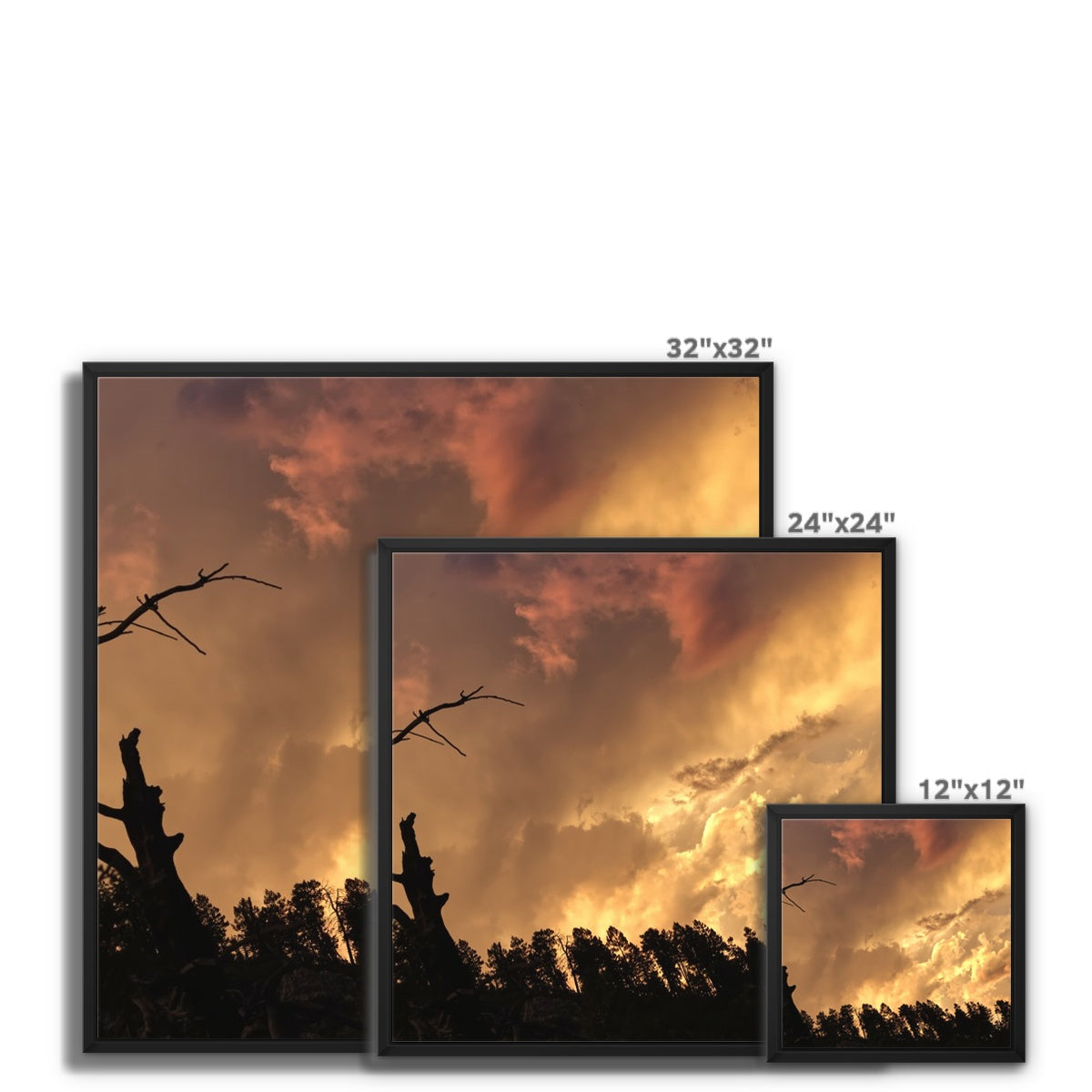 Tilted World Framed Canvas