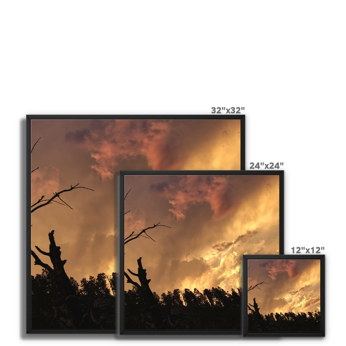 Tilted World Framed Canvas