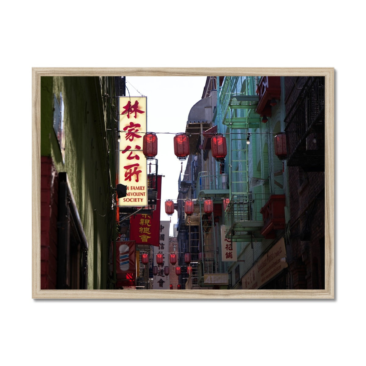 Paper Lanterns Framed Print