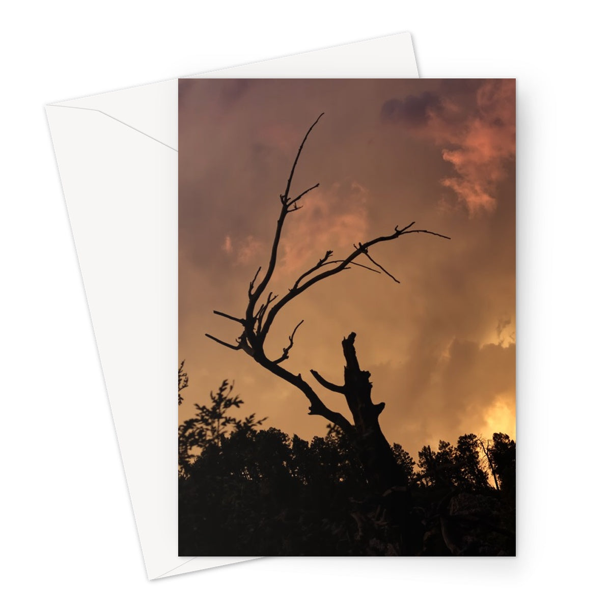 Tilted World Greeting Card