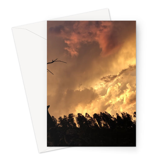 Tilted World Greeting Card