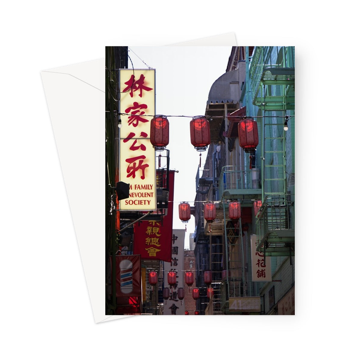 Paper Lanterns Greeting Card