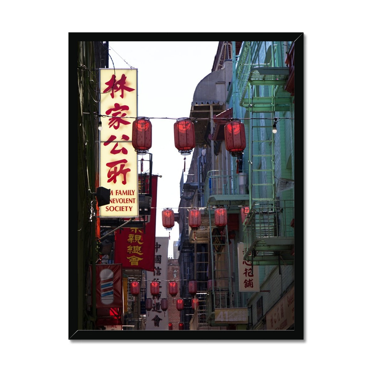 Paper Lanterns Framed Print