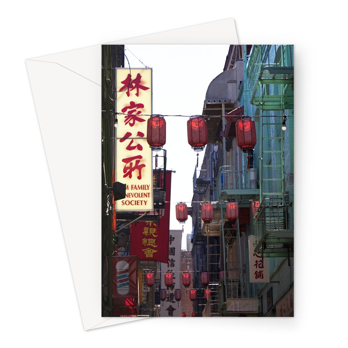 Paper Lanterns Greeting Card