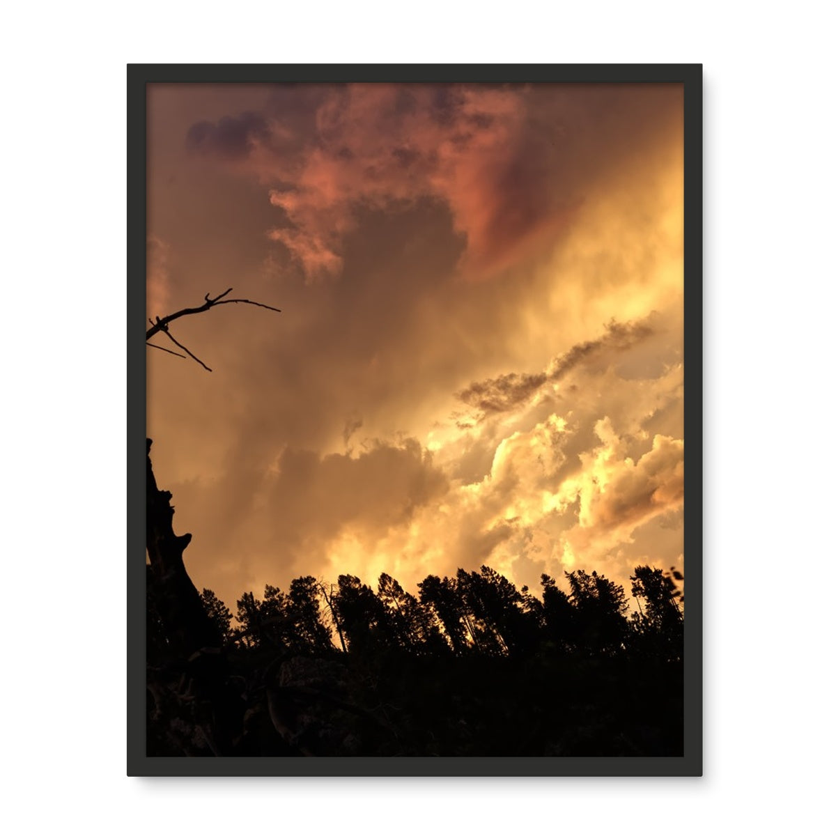 Tilted World Framed Photo Tile