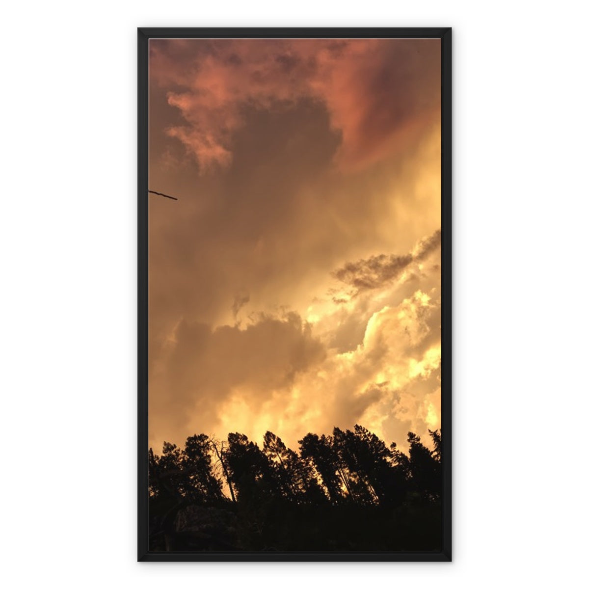 Tilted World Framed Canvas