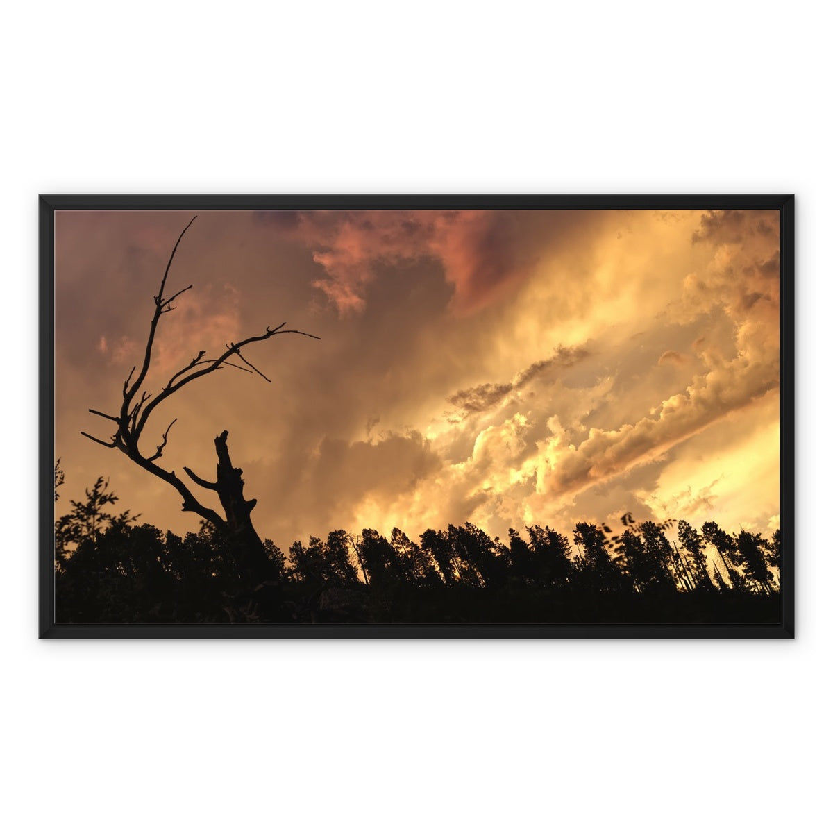 Tilted World Framed Canvas