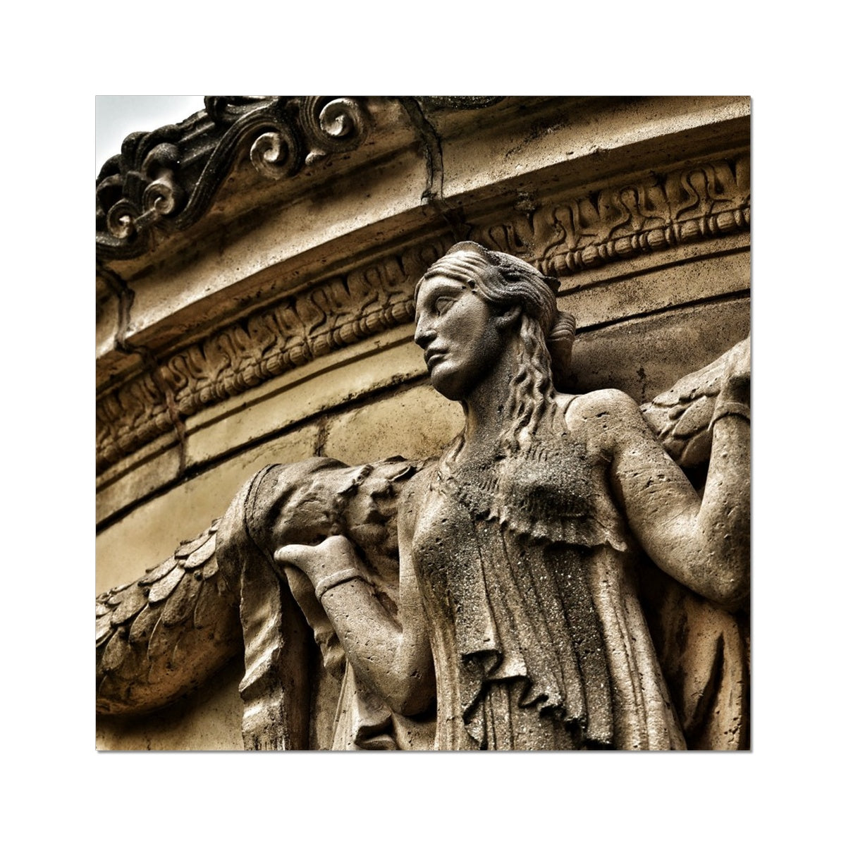 Woman In Stone Fine Art Print