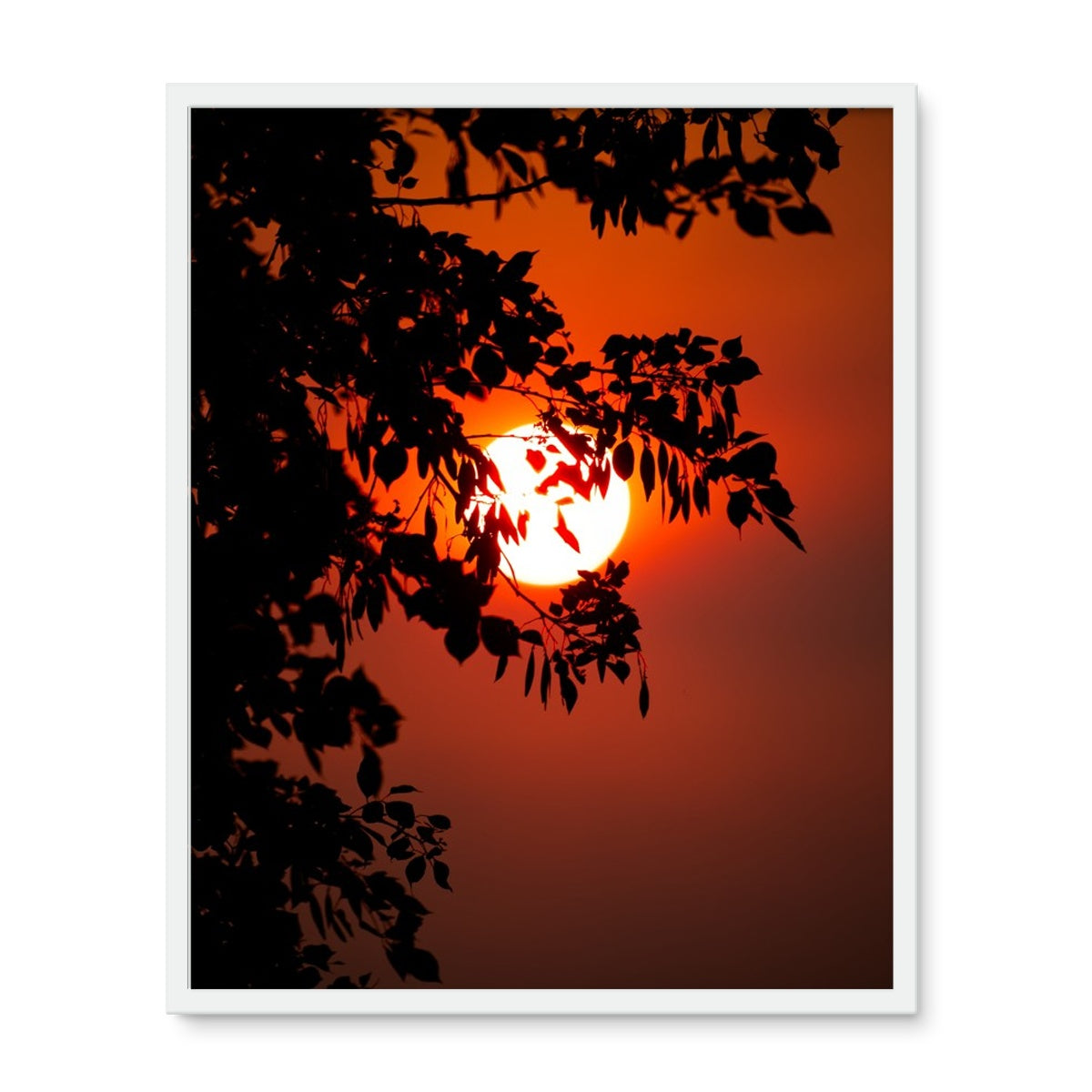 Fuoco Nel Cielo Framed Photo Tile