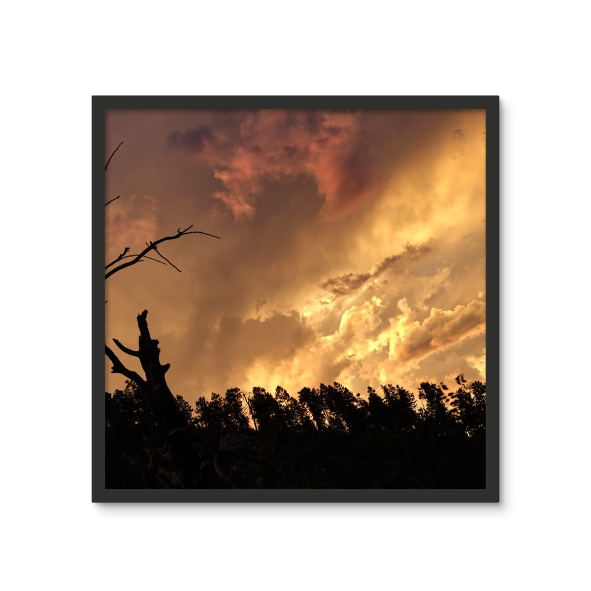 Tilted World Framed Photo Tile